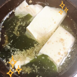 即席！豆腐とお出しの吸い物